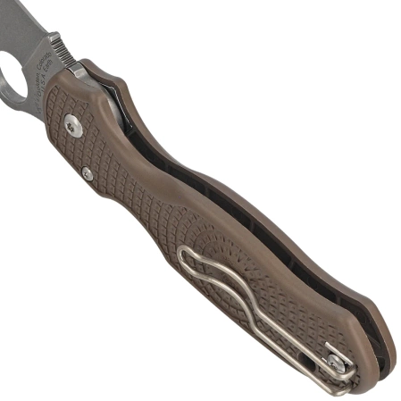 Nóż składany Spyderco Para 3 Lightweight Sprint Run Brown FRN, Stonewashed CPM 15V by Sal, Eric Glesser (C223PBN15V)