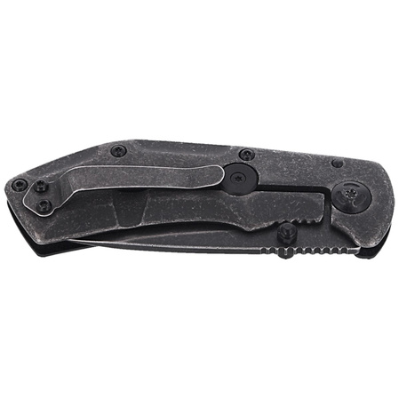 Nóż FoxEdge Pop Smoke G10 Black, Stone Washed PVD by Russ Kommer (FE-023)