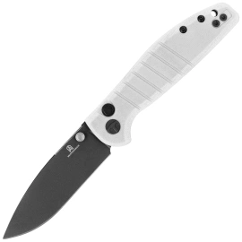 Bestechman Goodboy Jr. Knife White G10, Black PVD D2 by Keanu Alfaro (BMK10I)