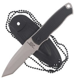 Herbertz CJH Neck Knife Black ABS Knife, Satin 420 (103407)