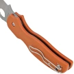 Spyderco Sage 5 Burnt Orange G10 Knife, Satin CPM REX 121 (C123GBORP)