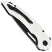 Bestech Knife Ornetta White G10, Black Stonewashed D2 by Kombou (BG50E)