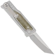 Nóż grawitacyjny Reate Mini EXO OTF Gravity T/E Bead Blasted Titanium/Green Micarta, Stonewashed CPM 3V