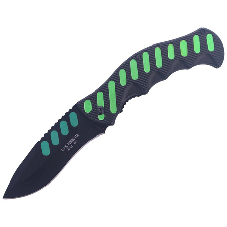 Herbertz Solingen Black / Green Aluminium, Black Blade (565912)