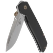 Fox Original Gangster Black Micarta, Satin MagnaCut by Bob Terzuola Knife (FX-ATC-OG01 LMB)