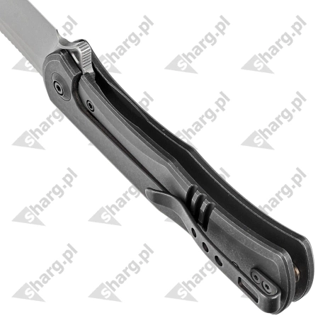 Nóż WE Knife Primoris Black Titanium, Gray Stonewashed (20047A-2)