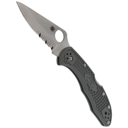Spyderco Delica 4 FRN Foliage Green CombinationEdge Knife (C11PSFG)