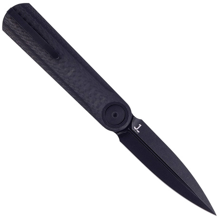 Nóż WE Knife Eidolon Dagger Twill Carbon Fiber, Black Stonewashed by Justin Lundquist (WE19074B-C)