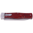 Nóż sprężynowy Mikov Predator Red Raffir, Mirror N690 (241-BRa-1/KP Red)