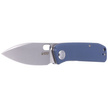 Nóż Kubey Knife Hyde, Denim Blue G10, Sand Blasted 14C28N by Colin Maisonpierre (KU2104D)