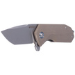 Kubey Knife Campe, Tan G10, Sandblast D2 (KU203C)