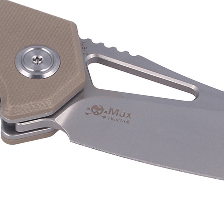 Kubey Knife New Vagrant Tan G10, Sandblast AUS-10 (KU291B)