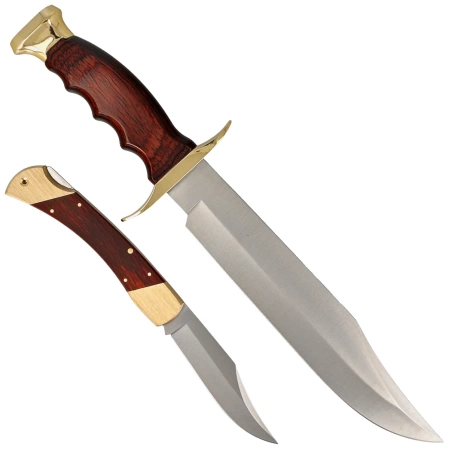 Muela BW-22N Knives Set: BW-22 and 10M Pakka Wood, Satin X50CrMoV15.