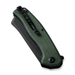 Sencut Knife Traxler Green Canvas Micarta, Black Stonewashed 9Cr18MoV (S20057C-4)