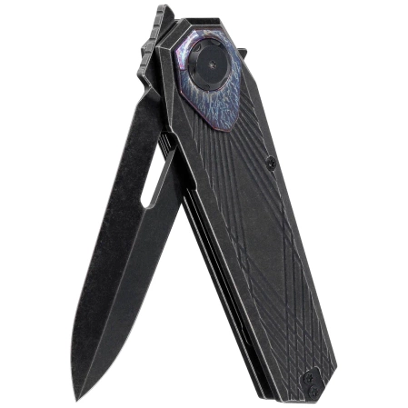 Nóż składany Remette Infinite Power Black Titanium, Black Stonewashed M390 (RTIP-S)