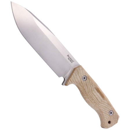 Nóż LionSteel Natural Canvas Micarta, Satin CPM 3V by Molletta (T6 3V CVN)