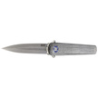 Nóż składany MKM Flame Light Dagger Black Micarta, Stonewashed M390 by Michael Zieba (MK FL02L-BC)