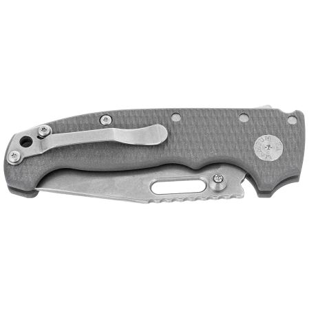 Demko AD20S Clip Point Knife Gray G10, Stonewashed MagnaCut by Andrew Demko (MGAD20S-MAG-GRYG10-CP)