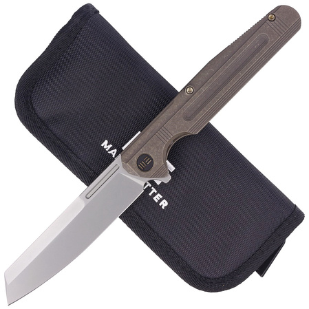 Nóż składany WE Knife Reiver LE No 166/260 Bronze Titanium, Silver Bead Blasted CPM S35VN (WE16020-3)