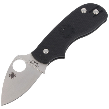 Spyderco Squeak Lightweight Black PlainEdge Knife (C154PBK)