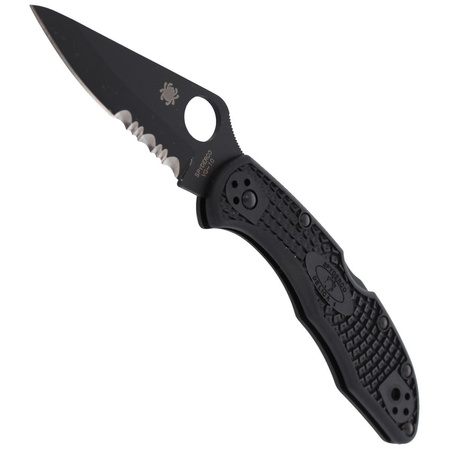 Nóż Spyderco Delica 4 FRN Black / Black Blade (C11PSBBK)