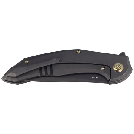 WE Knife Merata LE No 141/205 Black Titanium, Black Stonewashed CPM 20CV by Anton Tkachenko knife (WE22008A-1)