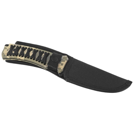 Martinez Albainox 32795 Knife ABS Camo/Black Stringing, Black 3Cr13Mov