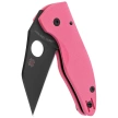 Spyderco MicroJimbo Sprint Run Knife Pink G10, Black DLC CPM S30V by Michael Janich (C264GPNBKP)