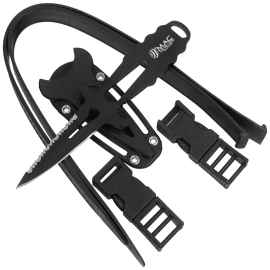 Nóż nurkowy MAC Apnea 9 BE Black Skeleton W 1.4060 (MC APN09-2)