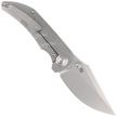 Nóż składany WE Knife Riff-Raff Polished Bead Blasted Titanium, Polished Bead Blasted CPM 20CV by Matthew Christensen (WE22020B-4)