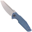 Nóż składany WE Knife StarHawk Blue Titanium, Silver Bead Blasted CPM 20CV (WE21017-4)