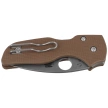 Spyderco Lil' Native Compression Lock Sprint Run Knife Brown G-10, Stonewashed CPM 15V by Eric Glesser (C230GPBN15V)