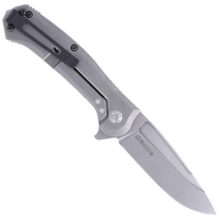 Maserin Police 680 Black G10, Stonewashed N690 by Nicolai Lilin Knife (680/G10N)