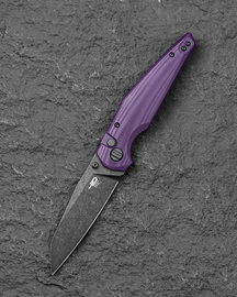 Nóż składany Bestech Snakebird Purple G10, Stonewashed / Black PVD 14C28N (BG58E)
