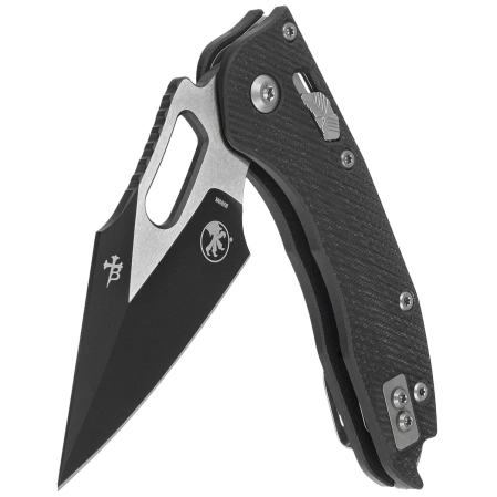 Microtech Stitch Ram-Lok S/E Knife Fluted Black G10, Black M390MK by Borka Blades and Tony Marfione (169RL-1FLGTBK)