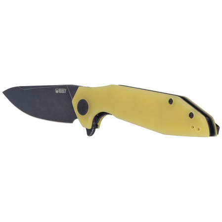 Nóż składany Kubey Nova Yellow G10, Black Stonewashed D2 (KU117C)
