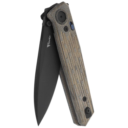 Nóż składany Reate PL-6 Green / Black Micarta, Black PVD Nitro-V (PL-6 GRBKM PVD)