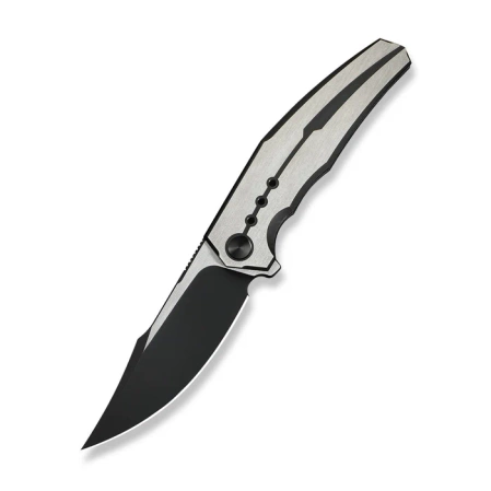 Nóż składany WeKnife Kyklos Black / Gray Titanium, Black Stonewashed / Satin M390 (WE23086-3)