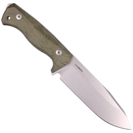 Nóż LionSteel Green Canvas Micarta, Satin CPM 3V by Molletta (T6 3V CVG)