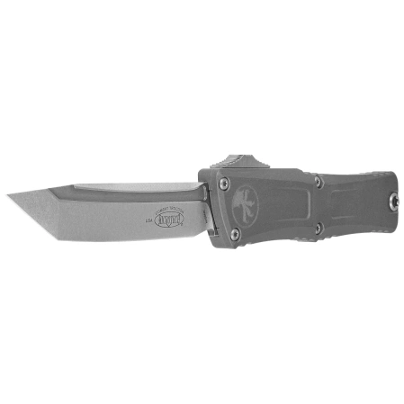 Microtech Combat Troodon Gen III T/E OTF Knife Natural Clear Aluminum, Stonewashed M390MK by Tony Marfione (1144-10NC)