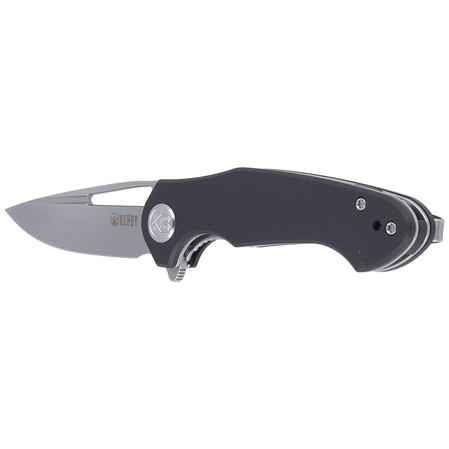 Nóż składany Kubey Dugu Black G10, Sand Blasted 14C28N (KU210E)