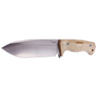 Nóż LionSteel Natural Canvas Micarta, Satin CPM 3V by Molletta (T6 3V CVN)