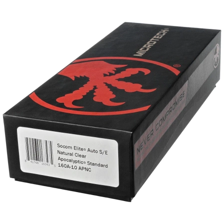 Microtech Socom Elite Auto S/E Automatic Knife Natural Clear Aluminum, Apocalyptic M390 by Tony Marfione (160A-10APNC)