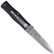 Nóż sprężynowy Mikov Predator Black ABS, Stonewashed N690 (241-BH-1/STN/KLIP)