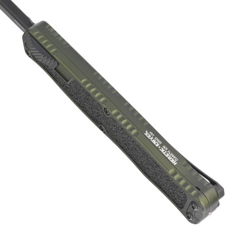 Nóż automatyczny OTF Heretic Cleric II D/E OD Green Aluminium, Black DLC MagnaCut by Tony Marfione Jr.