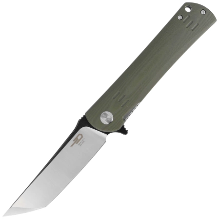 Bestech Kendo Knife Army Green G10, Black / Satin D2 (BG06B-2)
