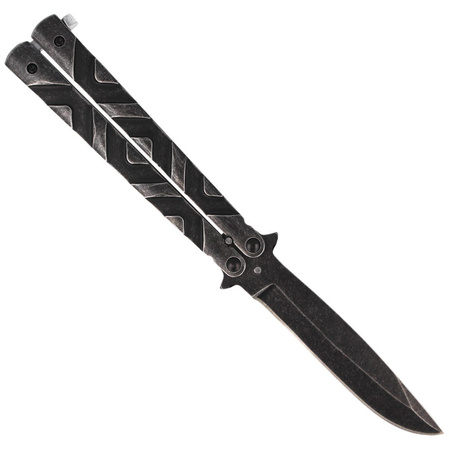Nóż motylek Martinez Albainox Balisong Stone, Gray Stonewashed (02105)