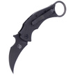 FOX Karambit Black Bird Black Carbon Fiber / Bronze Titanium, Black ELMAX by Bastinelli (FX-591 TIC BR)