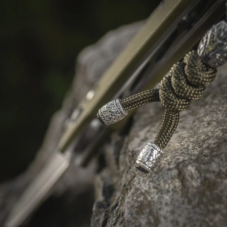 M-Tac knife lanyard Zeus Stainless Steel Olive paracord (TMLZSSS-OD)