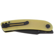 Kubey Knife Momentum Yellow G10, Dark Stonewashed AUS-10 by Sherif Manganas (KU344F)